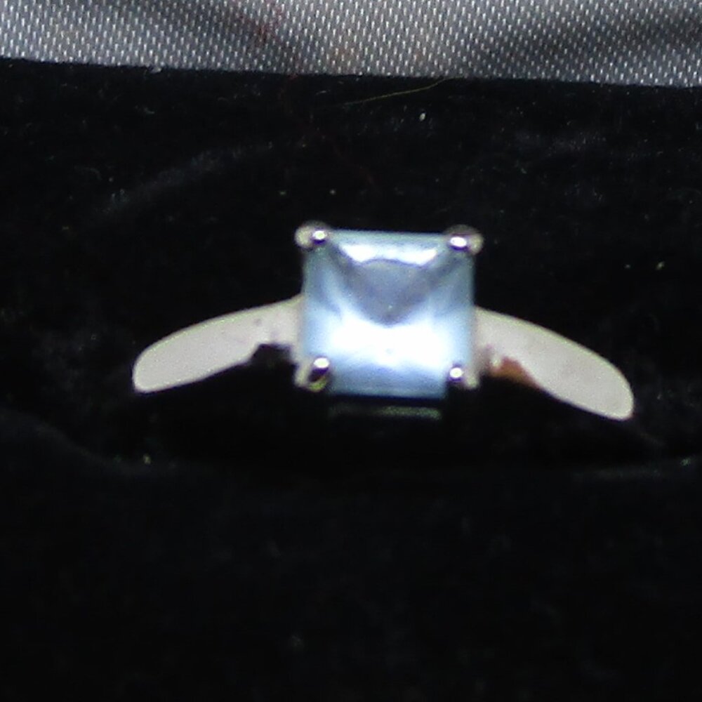 Small Solitaire Stone Set Ring - image 2